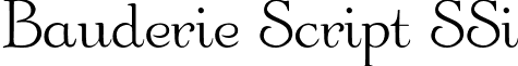 Bauderie Script SSi font - BauderieScriptSSi.ttf