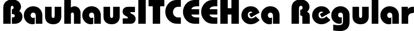 BauhausITCEEHea Regular font - BE05018T.ttf