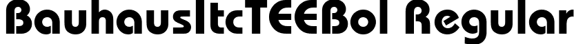 BauhausItcTEEBol Regular font - BE05016T.ttf