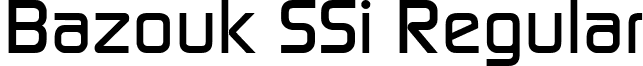 Bazouk SSi Regular font - BazoukSSi.ttf