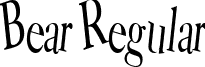 Bear Regular font - BearRegular.ttf