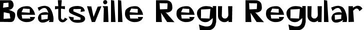 Beatsville Regu Regular font - BeatsvilleRegu.ttf