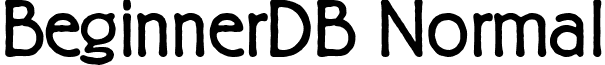 BeginnerDB Normal font - BeginnerDBNormal.ttf