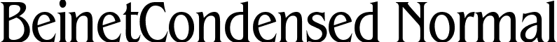 BeinetCondensed Normal font - beicbr.ttf