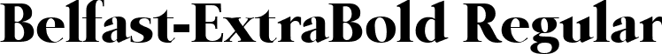 Belfast-ExtraBold Regular font - Belfast-ExtraBold.ttf