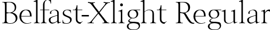 Belfast-Xlight Regular font - Belfast-Xlight.ttf