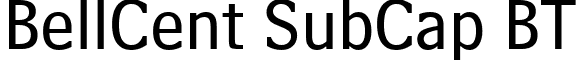 BellCent SubCap BT font - BELCESUB.ttf