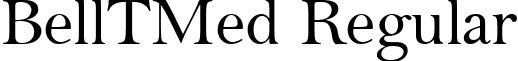 BellTMed Regular font - BellTMed.ttf