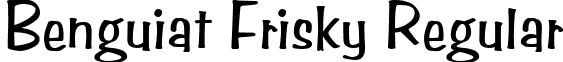 Benguiat Frisky Regular font - BenguiatFriskyCEATT.ttf