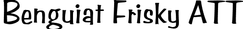 Benguiat Frisky ATT font - BEFRISKY.ttf