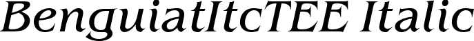 BenguiatItcTEE Italic font - BE09033T.ttf