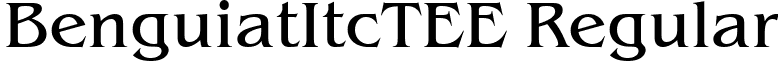 BenguiatItcTEE Regular font - BE09013T.ttf