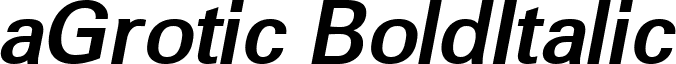 aGrotic BoldItalic font - GROT_BI.ttf