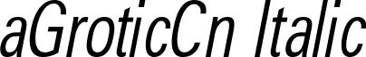aGroticCn Italic font - GROT_CI.ttf