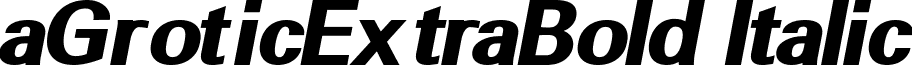 aGroticExtraBold Italic font - GROT_EXI.ttf