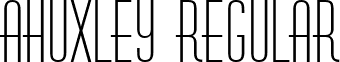 aHuxley Regular font - HUXLEY.ttf