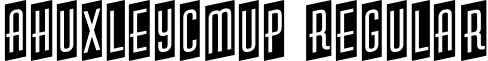 aHuxleyCmUp Regular font - HUXLEY_6.ttf