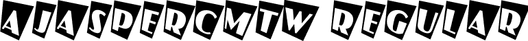 aJasperCmTw Regular font - JASPER_8.ttf