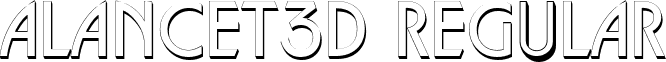 aLancet3D Regular font - a.ttf