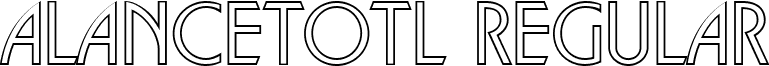 aLancetOtl Regular font - a.ttf