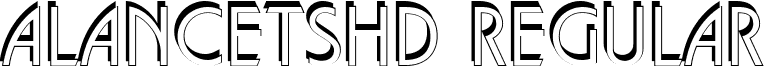 aLancetShd Regular font - a.ttf