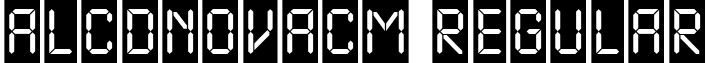 aLCDNovaCm Regular font - LCDNOV_3.ttf