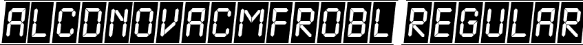 aLCDNovaCmFrObl Regular font - LCDNOV_5.ttf