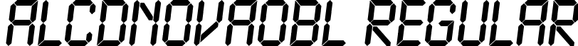 aLCDNovaObl Regular font - LCDNOV_9.ttf