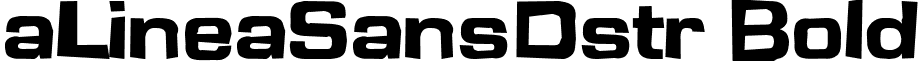 aLineaSansDstr Bold font - a.ttf