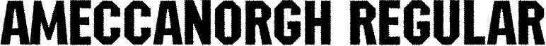 aMeccanoRgh Regular font - a.ttf