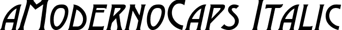 aModernoCaps Italic font - MODERN_2.ttf