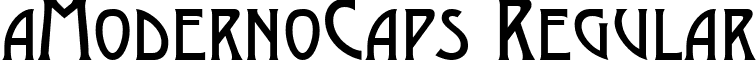 aModernoCaps Regular font - MODERNC.ttf