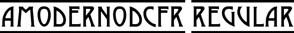 aModernoDcFr Regular font - MODER_10.ttf