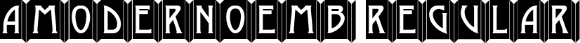 aModernoEmb Regular font - MODER_11.ttf