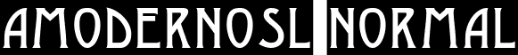 aModernoSl Normal font - MODER_13.ttf