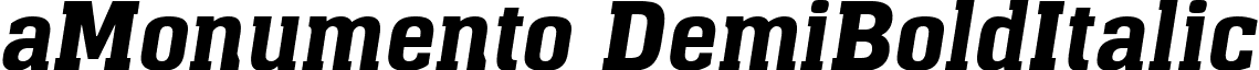 aMonumento DemiBoldItalic font - MONU_DBI.ttf