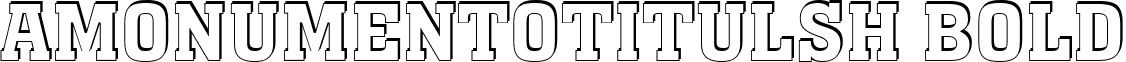 aMonumentoTitulSh Bold font - MONUM_10.ttf