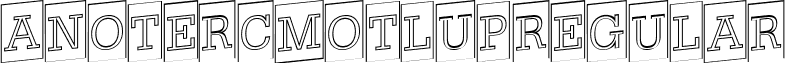 aNoterCmOtlUp Regular font - a.ttf