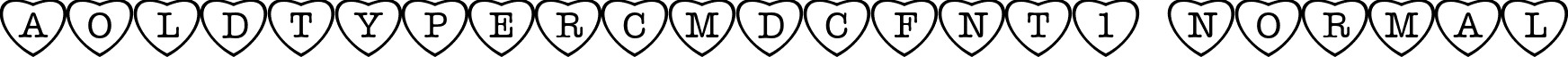 aOldTyperCmDcFnt1 Normal font - OLDTYP_4.ttf