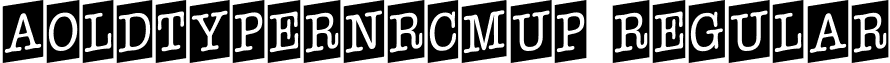 aOldTyperNrCmUp Regular font - OLDTYP_6.ttf