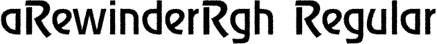 aRewinderRgh Regular font - REWI_RM.ttf