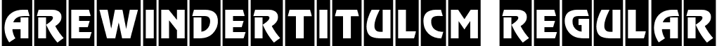 aRewinderTitulCm Regular font - REWIND_5.ttf