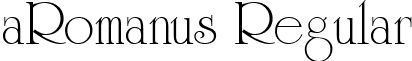 aRomanus Regular font - ROMANUS.ttf