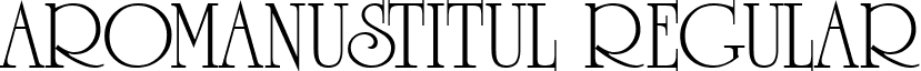 aRomanusTitul Regular font - ROMANU_2.ttf