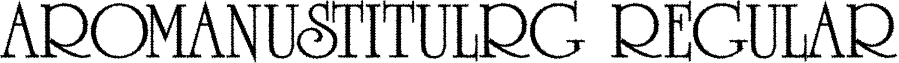 aRomanusTitulRg Regular font - ROMANU-1.ttf