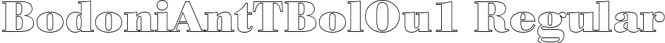 BodoniAntTBolOu1 Regular font - BodoniAntTBolOu1.ttf