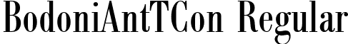 BodoniAntTCon Regular font - BodoniAntTCon.ttf