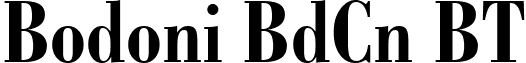 Bodoni BdCn BT font - bodonibc.ttf