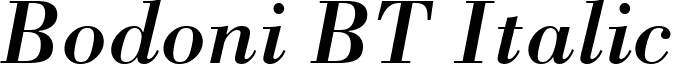 Bodoni BT Italic font - BodoniBTItalic.ttf