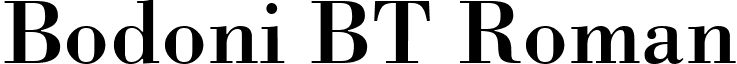 Bodoni BT Roman font - BodoniBTRoman.ttf